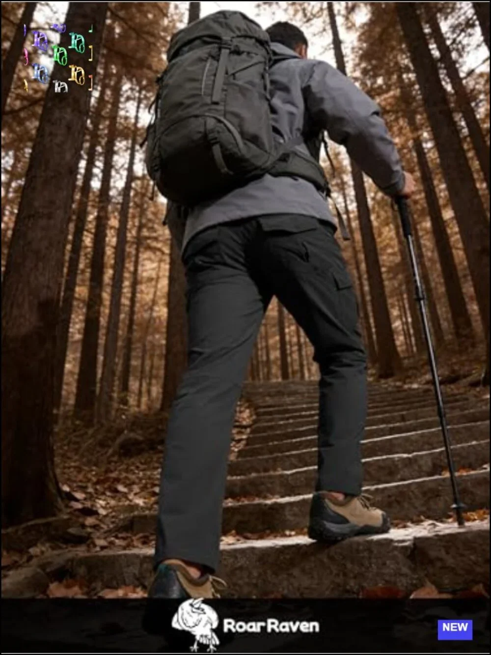 Men's Lightweight Quick Dry Water Resistant 4-Way Stretch Hiking Cargo Pants 6